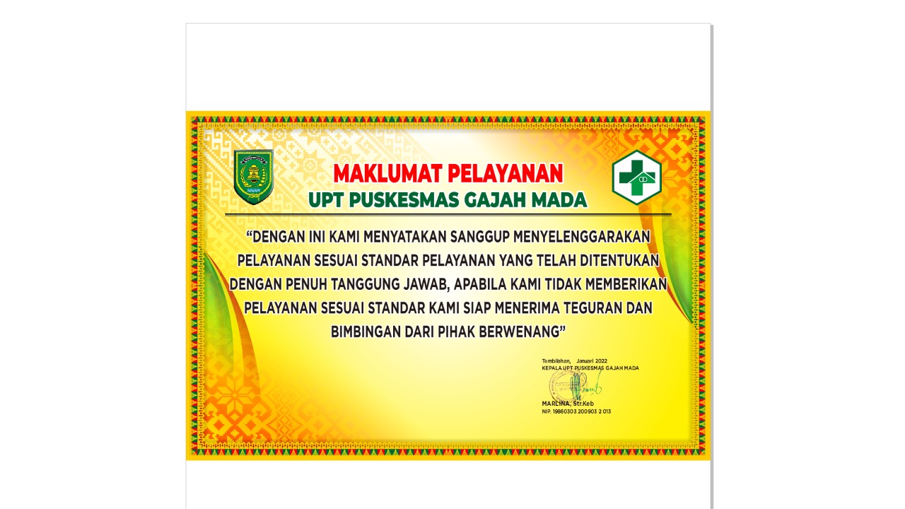Maklumat Pelayanan